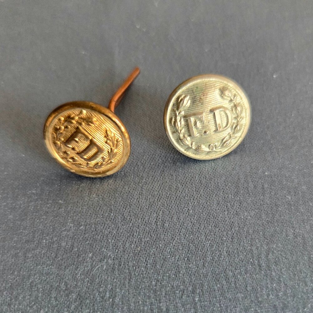 Vintage Fire department buttons.